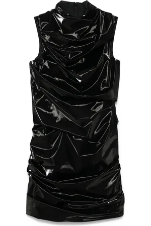Alexander McQueen Gelamineerde jersey jurk