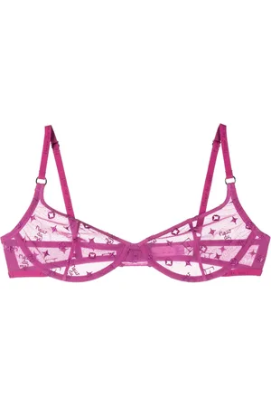 FLEUR DU MAL Balconette bh met geborduurd monogram