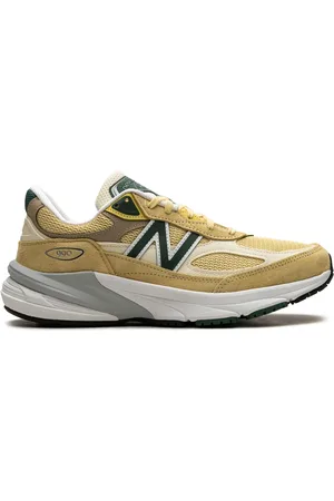 New Balance "990 ""Pale Yellow/Forest Green"" sneakers"