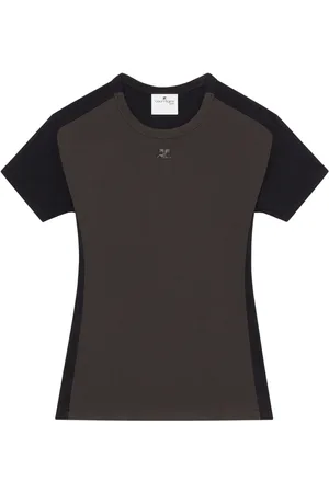 Courrèges Contrast Frame katoenen T