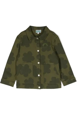 Kenzo Spijkerjack met bloemenprint