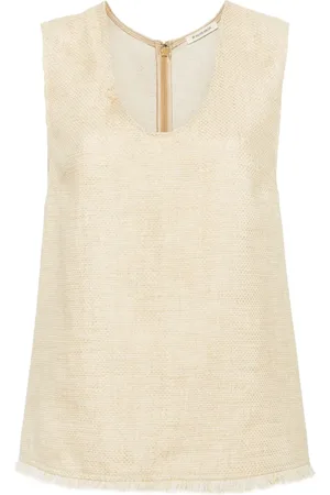 By Malene Birger Debbia tanktop met franje