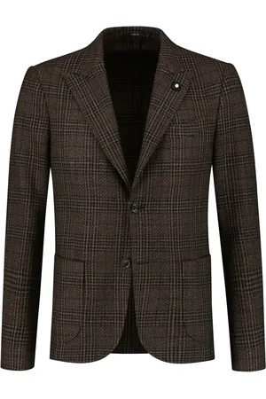 LARDINI Blazer met broche