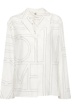Totême Blouse met geborduurd monogram