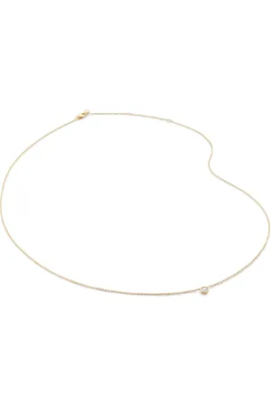 Monica Vinader 14kt geelgouden halsketting