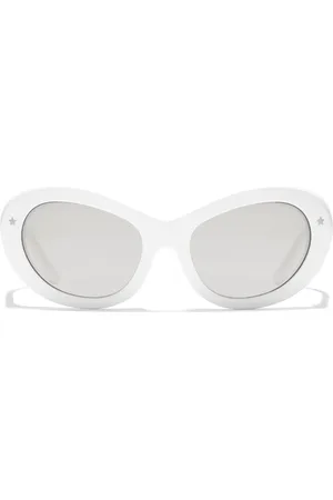 Dolce & Gabbana DG Crossed zonnebril met ovalen montuur