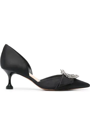 ALEXANDRE BIRMAN Madelina flare pumps van satijn