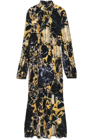 Roberto Cavalli Jurk met marmerprint