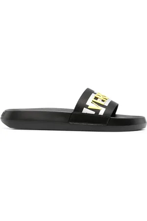 VERSACE La Greca slippers met logo