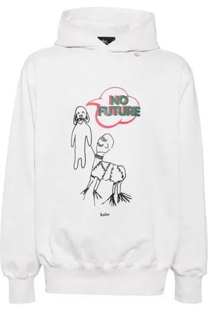 Kolor Katoenen hoodie met grafische print