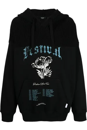 FIVE CM Hoodie met print en trekkoord