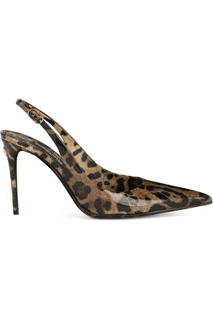 Dolce & Gabbana KIM DOLCE&GABBANA slingback pumps met luipaardprint