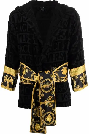 VERSACE Korte badjas met tekst