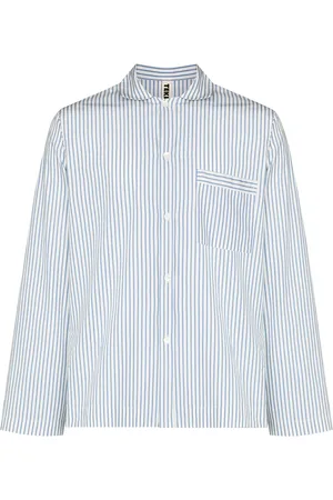 Tekla Gestreept pyjamashirt
