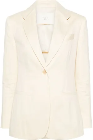 TELA Abelia blazer met enkele rij knopen