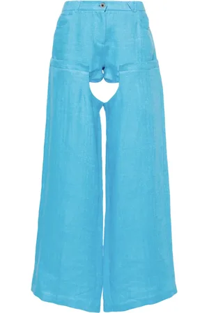 ALESSANDRO VIGILANTE High waist broek met wijde pijpen