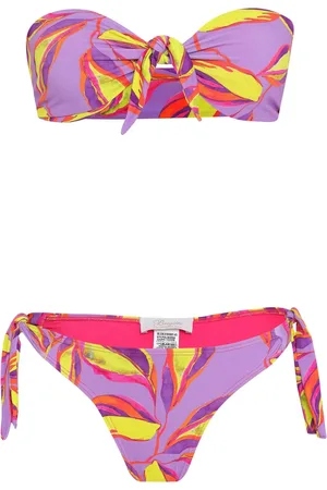 Brigitte Bikini met bladerprint
