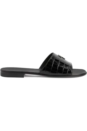 Giuseppe Zanotti Darrin Flash slippers met logoplakkaat