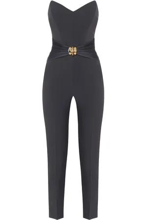 Elisabetta Franchi Crêpe jumpsuit met strikdetail