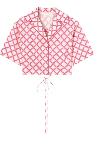 Palm Angels Blouse met gekruist logo