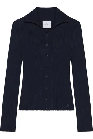 Courrèges Fijngeribbeld vest
