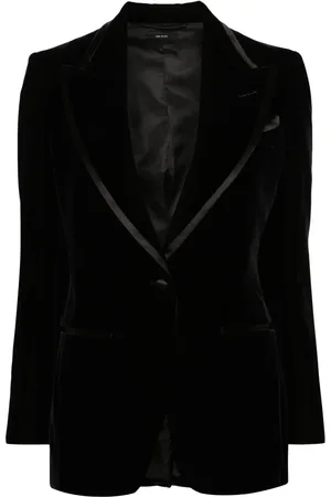 Tom Ford Fluwelen blazer met enkele rij knopen