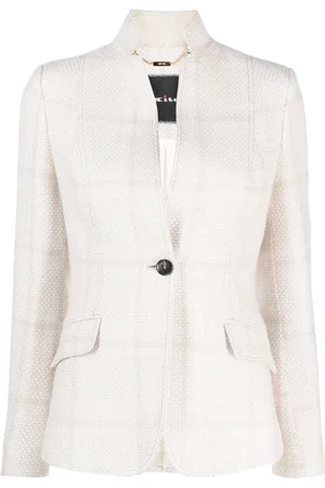 Kiton Blazer met enkele rij knopen