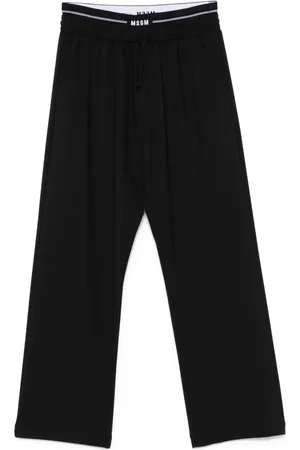 Msgm Pantalon met logo tailleband
