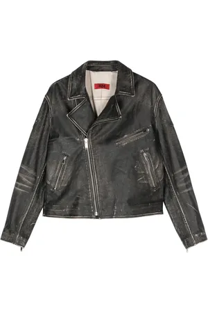424 FAIRFAX Leren bikerjack