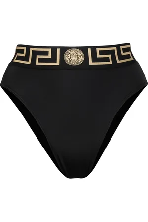 VERSACE High waist bikinislip met Greca rand