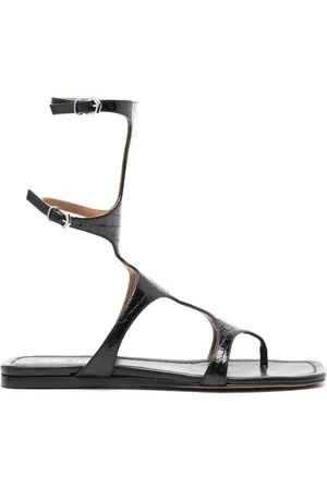 PARIS TEXAS Sandalen met krokodillen