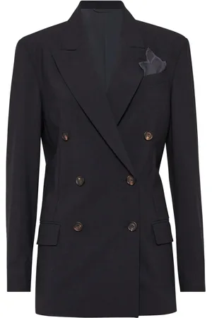 Brunello Cucinelli Blazer met dubbele rij knopen