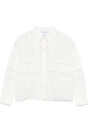 ERMANNO SCERVINO Shirt met kanten vlakken