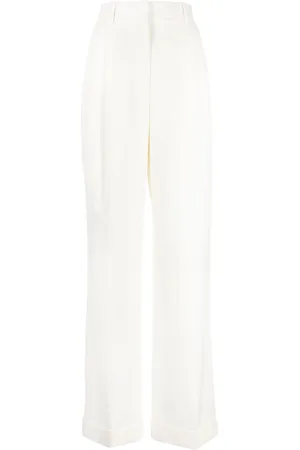 Casablanca Wollen high waist straight broek
