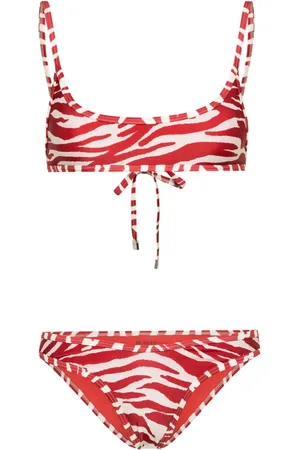 The Attico Bikini met abstracte print