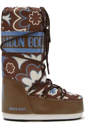 Moon Boot Icon laarzen met bloemenprint
