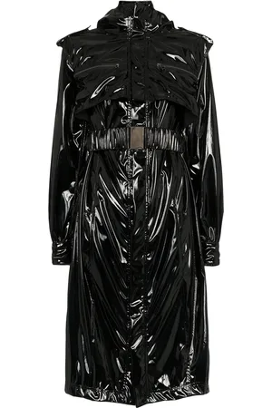 FAITH CONNEXION Vinyl Trenchcoat met ceintuur