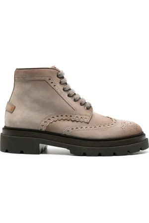 santoni Suède brogues