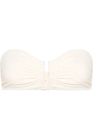 ERES Geribbelde bandeau bikinitop