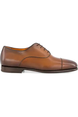 santoni Leren loafers