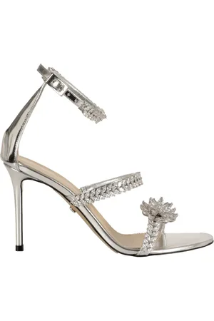 Mach & Mach 100 mm sandalen verfraaid met kristallen