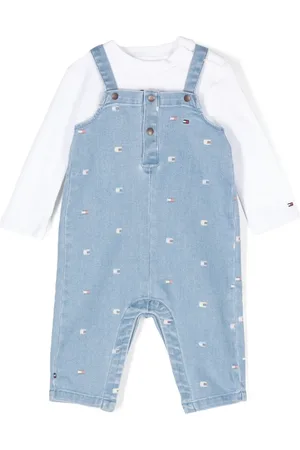 Tommy Hilfiger Tuinbroek met geborduurd logo