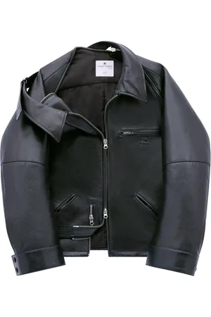 Courrèges Leren bikerjack
