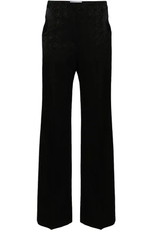 Marine Serre Pantalon met toelopende pijpen en jacquard