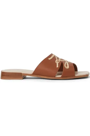Karl Lagerfeld Slippers met geborduurd logo