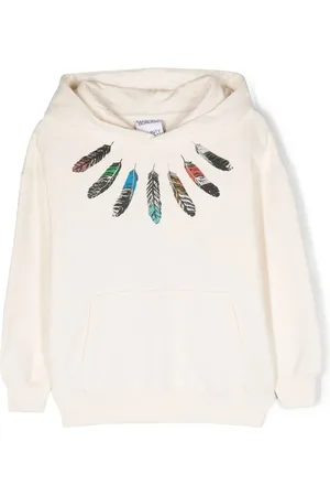 MARCELO BURLON Hoodie met verenprint