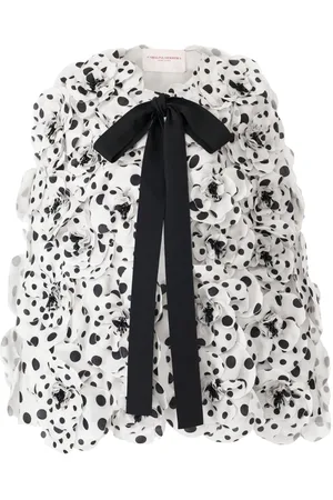 Carolina Herrera Rosette cape met stippen