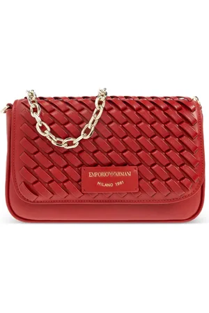 Emporio Armani Leren schoudertas