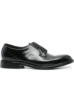 Green george Leren derby schoenen