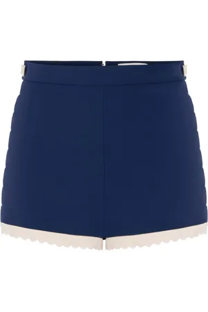 Elisabetta Franchi Crêpe shorts met gewelfde rand